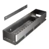 Light luxury kitchen storage rack, seasoning rack, carbon steel, no need for drilling, wall-mounted seasoning household goods, single-layer 30cm Item Picture